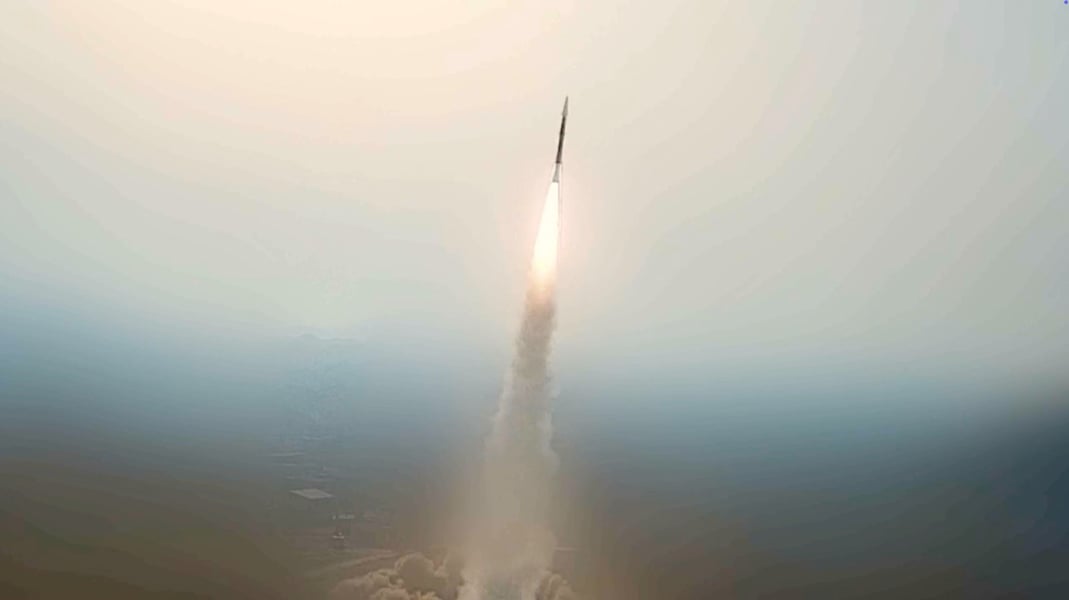Iranian ballistic missile launch as Iran strikes US military positions in Jordan