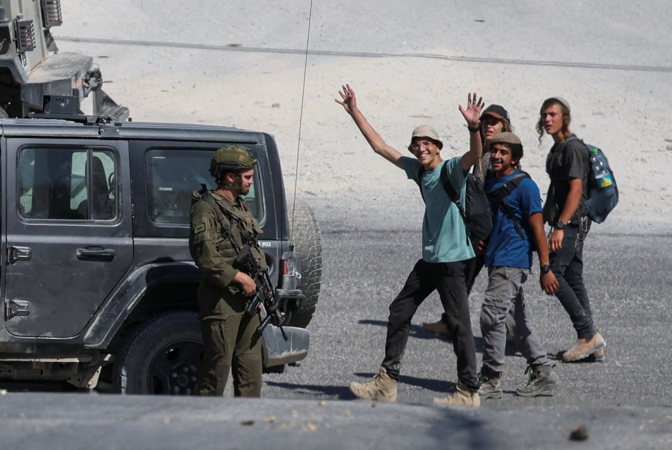 Israeli settler attacks Palestinian in occupied West Bank as Israeli forces fail to intervene
