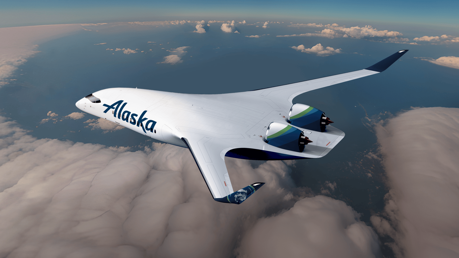 JetZero Z4 blended wing body aircraft concept without windows replacing them with digital screens