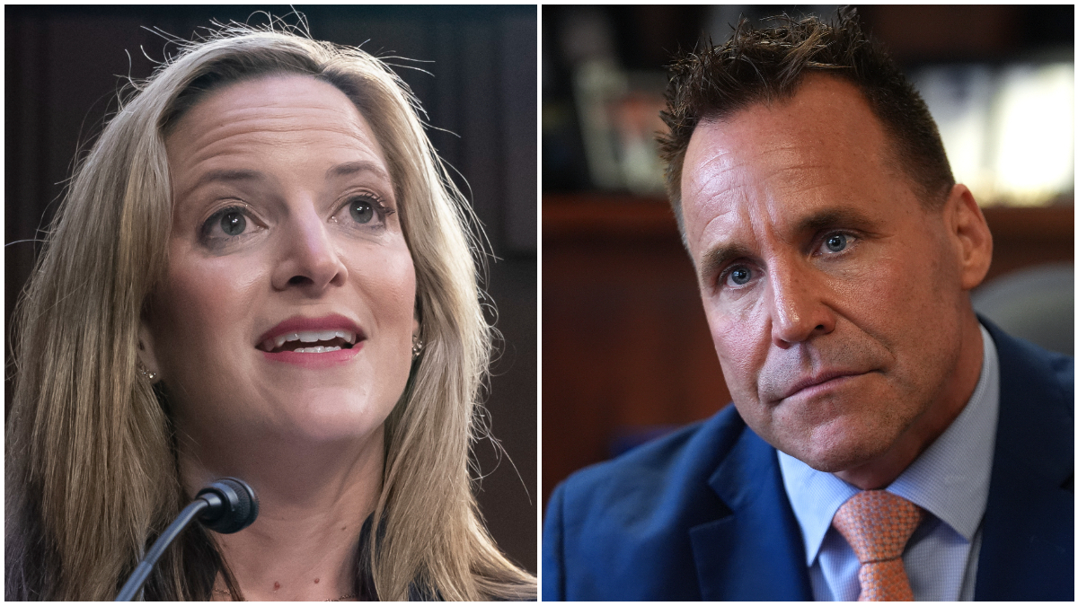 Jocelyn Benson and Chris Swanson Democratic gubernatorial primary candidates Michigan 2026