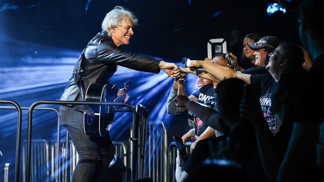 Jon Bon Jovi performing on stage at Madison Square Garden during his 2026 Forever Tour residency