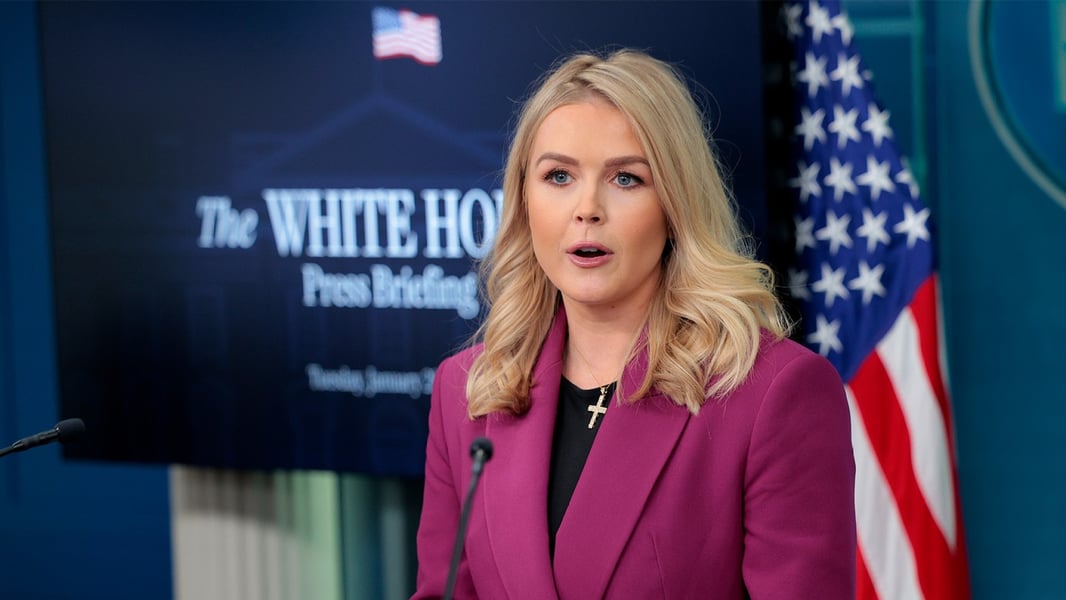 Karoline Leavitt in her final weeks as White House press secretary, August 2026