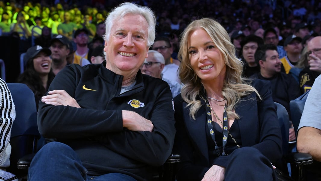 Mark Walter and Jeanie Buss at Los Angeles Lakers ownership transition 2026