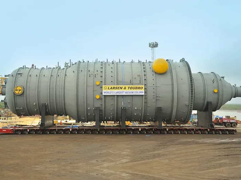 Larsen and Toubro corporate signage, India's largest engineering and construction group