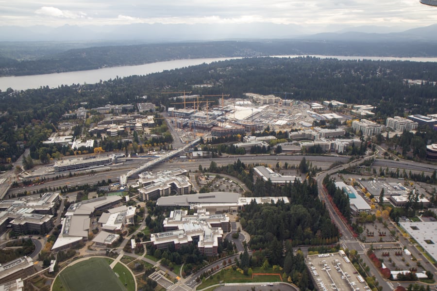 Microsoft headquarters campus redevelopment in Redmond Washington