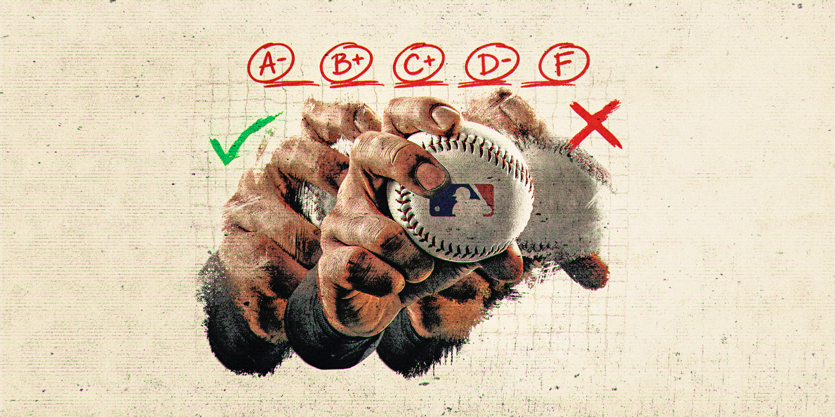 ESPN graphic grading all 30 MLB teams at the 2026 trade deadline with Dodgers earning top marks