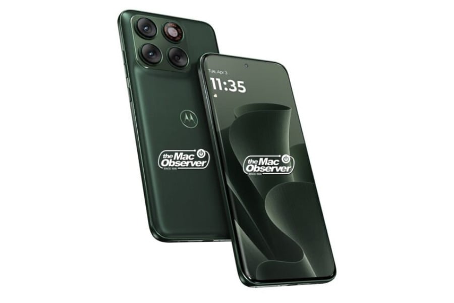 Motorola Edge 70 Neo render showing triple rear camera system and curved display design