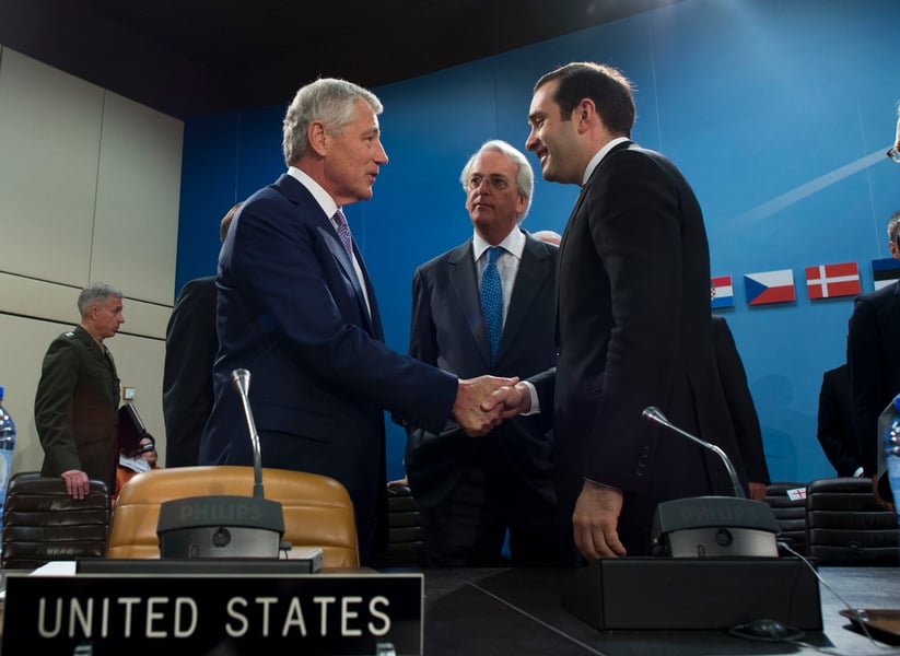 NATO ministerial meeting at alliance headquarters in Brussels Belgium