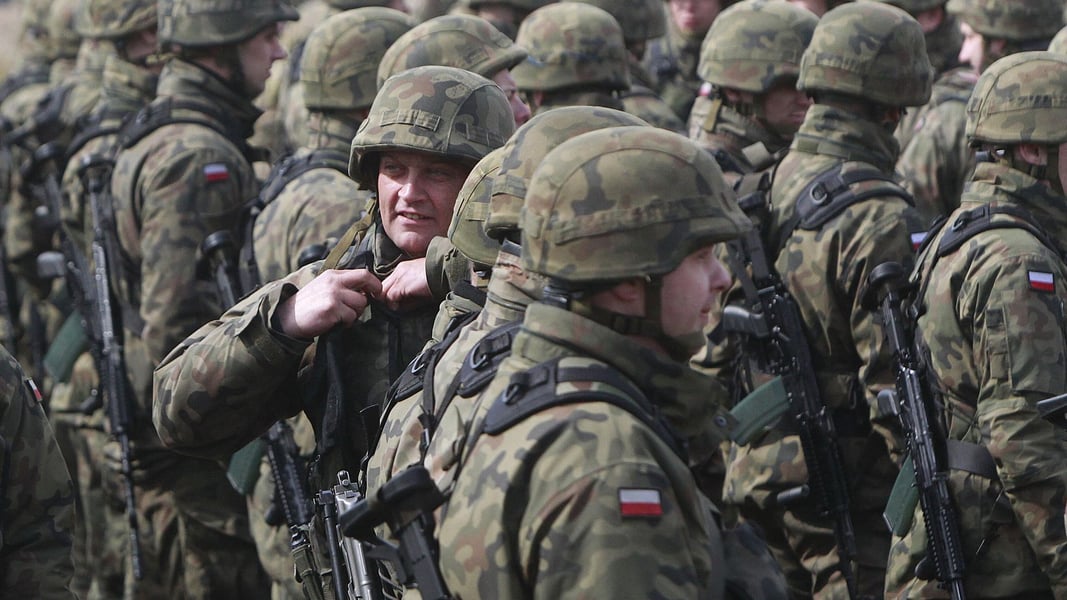 NATO troops during military exercise