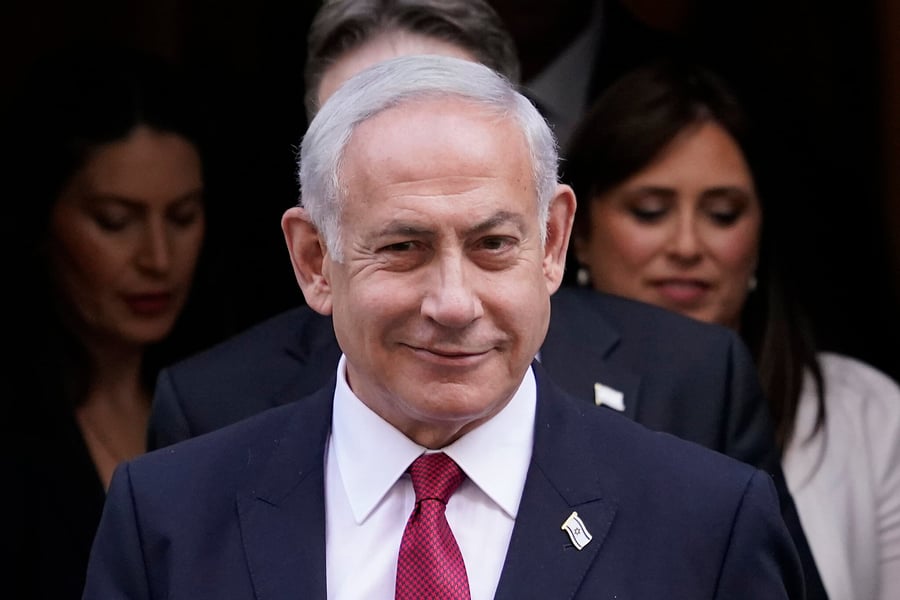 Israeli Prime Minister Benjamin Netanyahu leaving 10 Downing Street in London, March 2023