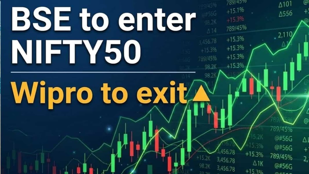 NSE Nifty 50 index board showing benchmark index levels for Indian equities