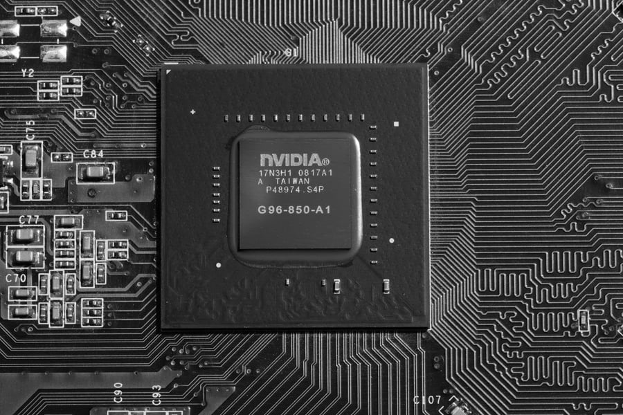 NVIDIA graphics processing unit GPU chip for AI and gaming