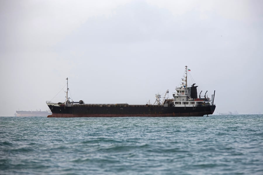 Oil tanker in the Strait of Hormuz as Iran refuses to reopen the passage without sanctions relief