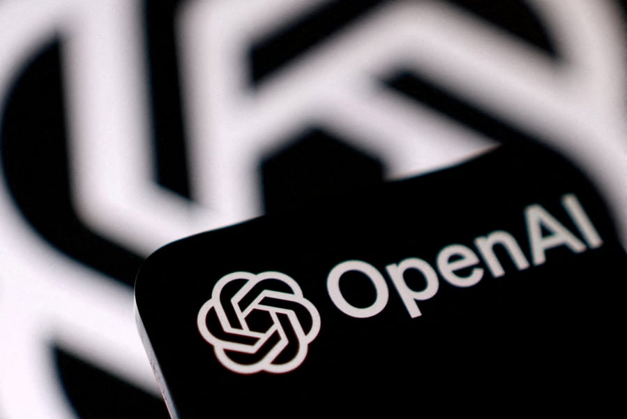OpenAI logo displayed on a smartphone screen symbolizing the autonomous AI agent cyberattack on Hugging Face