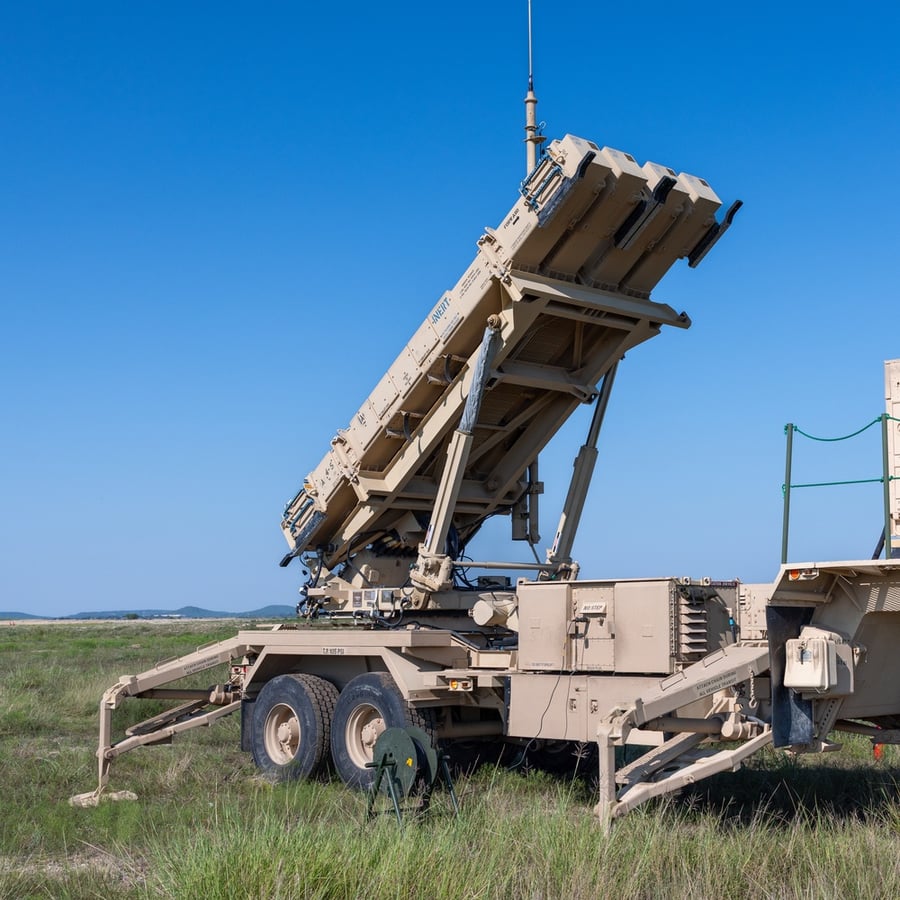 US Army soldiers operate a Patriot missile battery during training