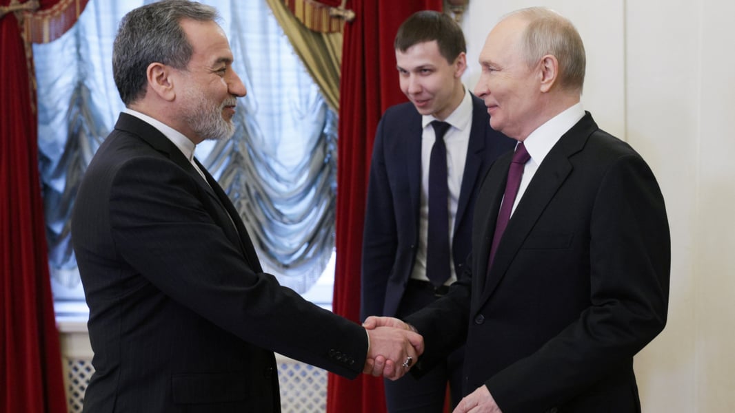 Russian President Vladimir Putin meets Iranian Foreign Minister Abbas Araghchi in St Petersburg as Russia-Iran ties deepen