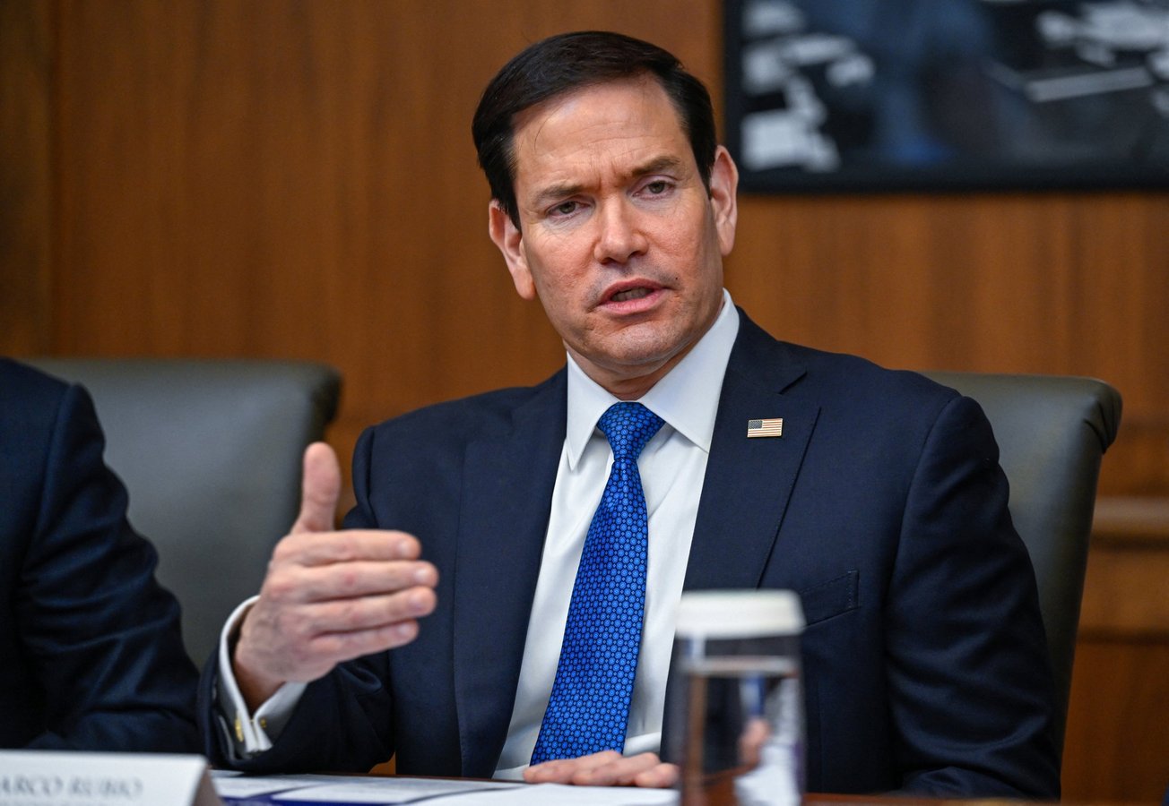 U.S. Secretary of State Marco Rubio speaks at a cabinet meeting at Camp David, Maryland, July 31, 2026, on Iran Hormuz talks