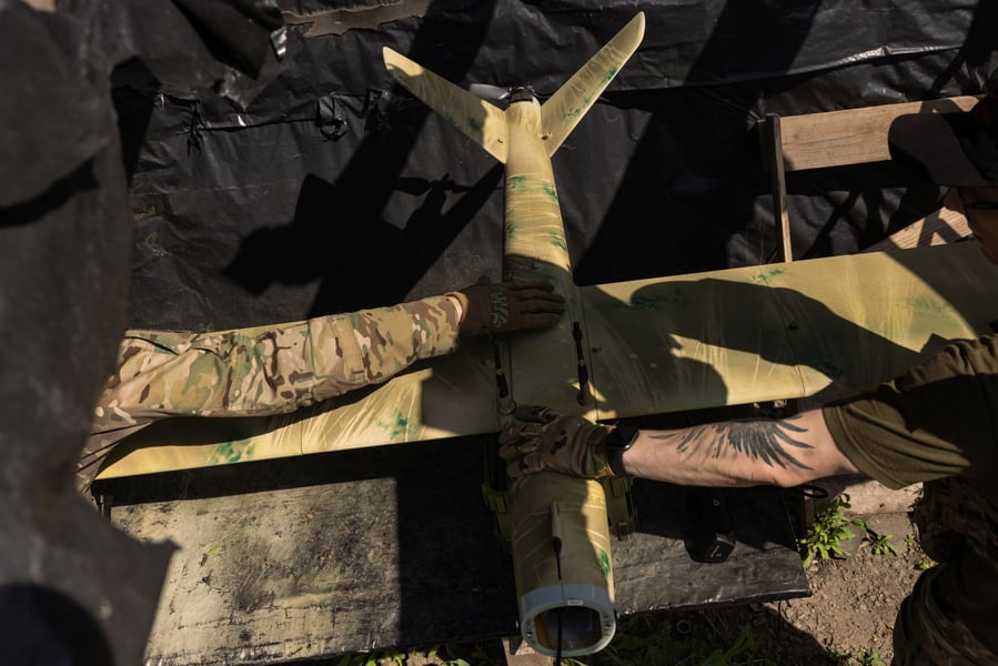 Russian air defense systems target Ukrainian drones during overnight interception operation August 2026