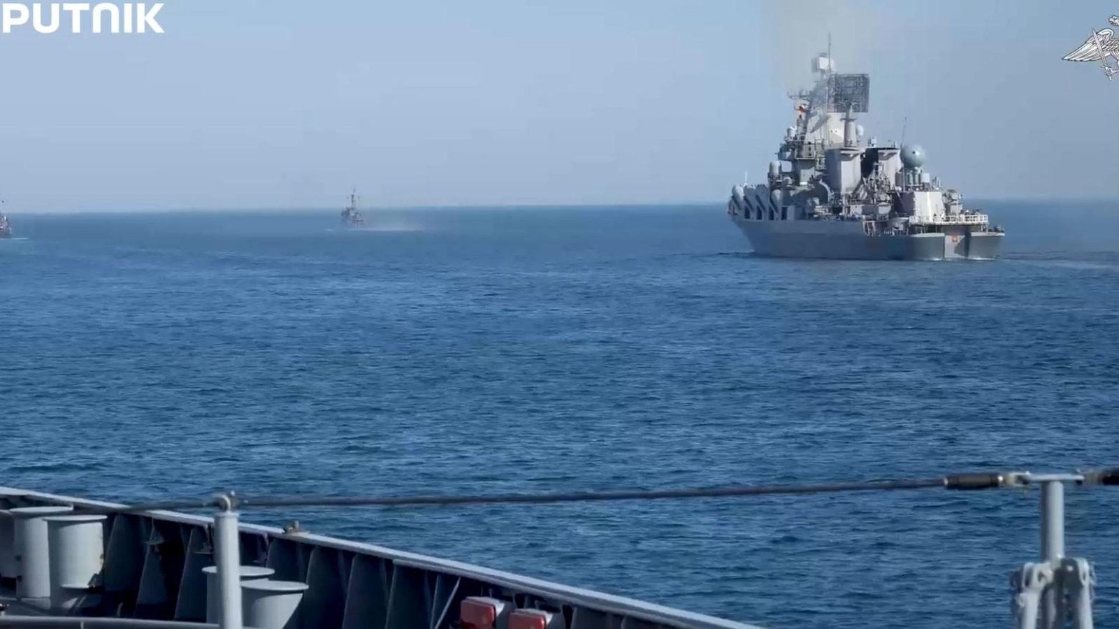 Russian naval vessels during Northern Fleet exercise in the Barents Sea, August 2026