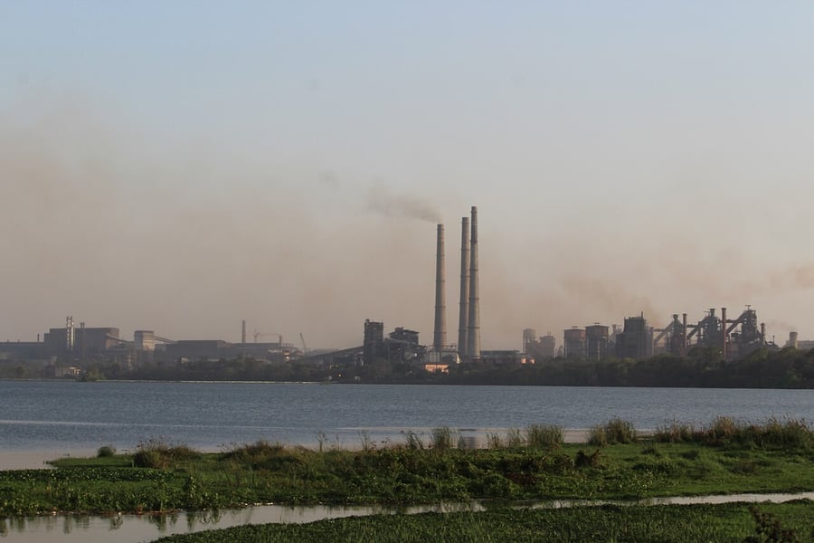 The Bokaro Steel Plant in Jharkhand, one of the integrated steel works operated by Steel Authority of India