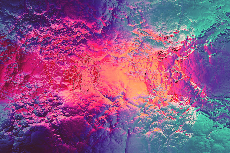 Abstract colorful light texture representing digital stimulation replacing physical intimacy in modern relationships