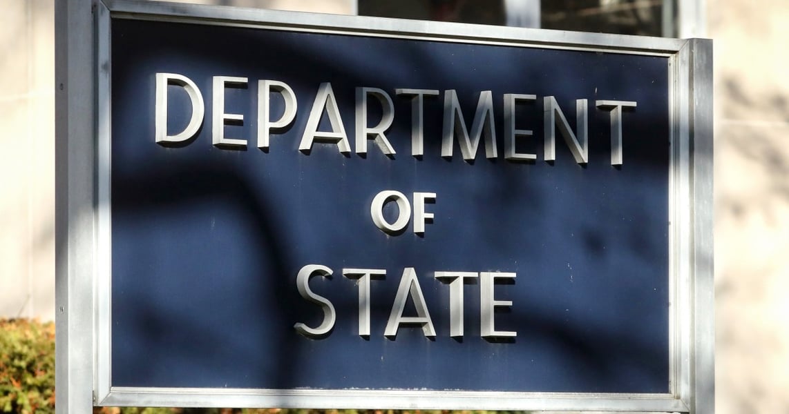 US State Department headquarters in Washington DC as the agency suspended immigrant visa interviews worldwide citing consular training