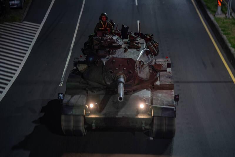 M60A3 tank from Taiwan's Fifth Combat Theater Command during Han Kuang 42 live-fire exercises in Taichung