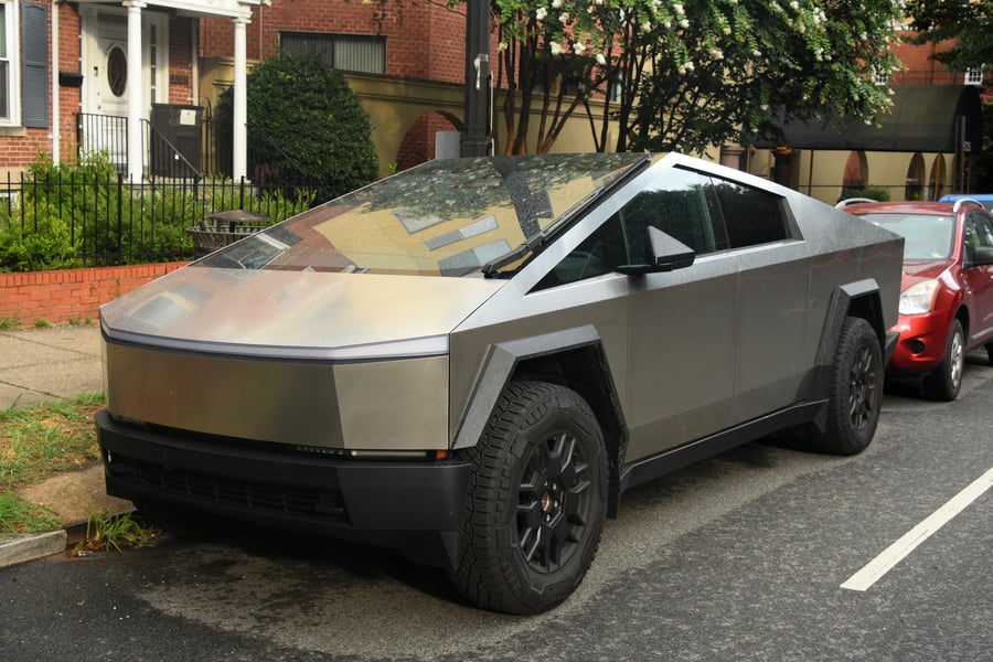 Tesla Cybertruck electric pickup truck 2024 model