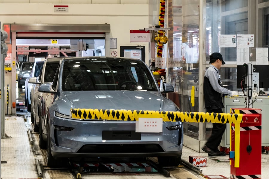Tesla vehicles as TSLA shares slip on rate pressure August 26 2026