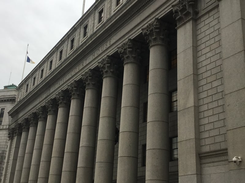 Thurgood Marshall US Courthouse in Manhattan where Luigi Mangione's federal hearing took place
