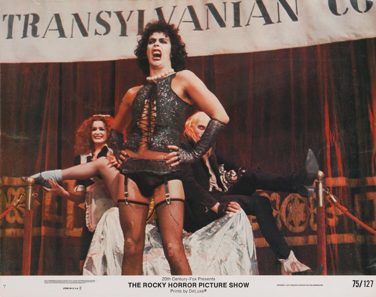 Tim Curry as Dr. Frank-N-Furter in The Rocky Horror Picture Show, 1975
