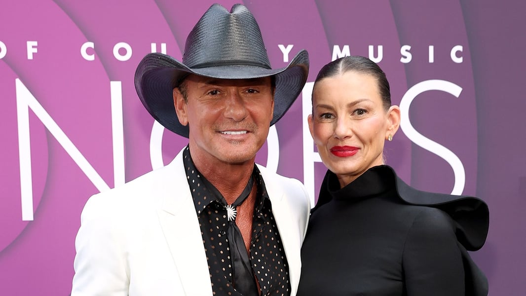Tim McGraw performing on stage, country music star who fell at Cincinnati concert