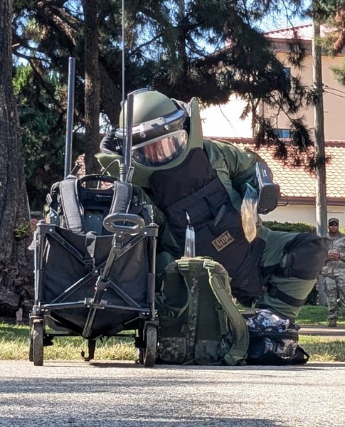 Republic of Korea military specialist during training exercise at Camp Henry Daegu South Korea