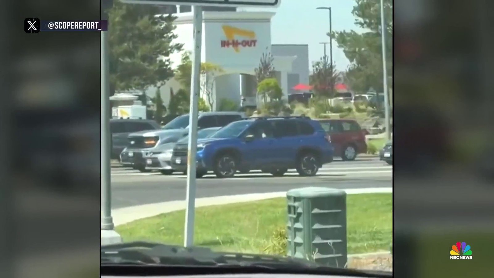 Scene outside In-N-Out Burger after shooting in Twin Falls Idaho August 2026