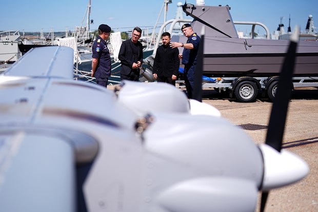 British drones for Ukraine amid Russia threat to attack UK factories over SCALP missile deal