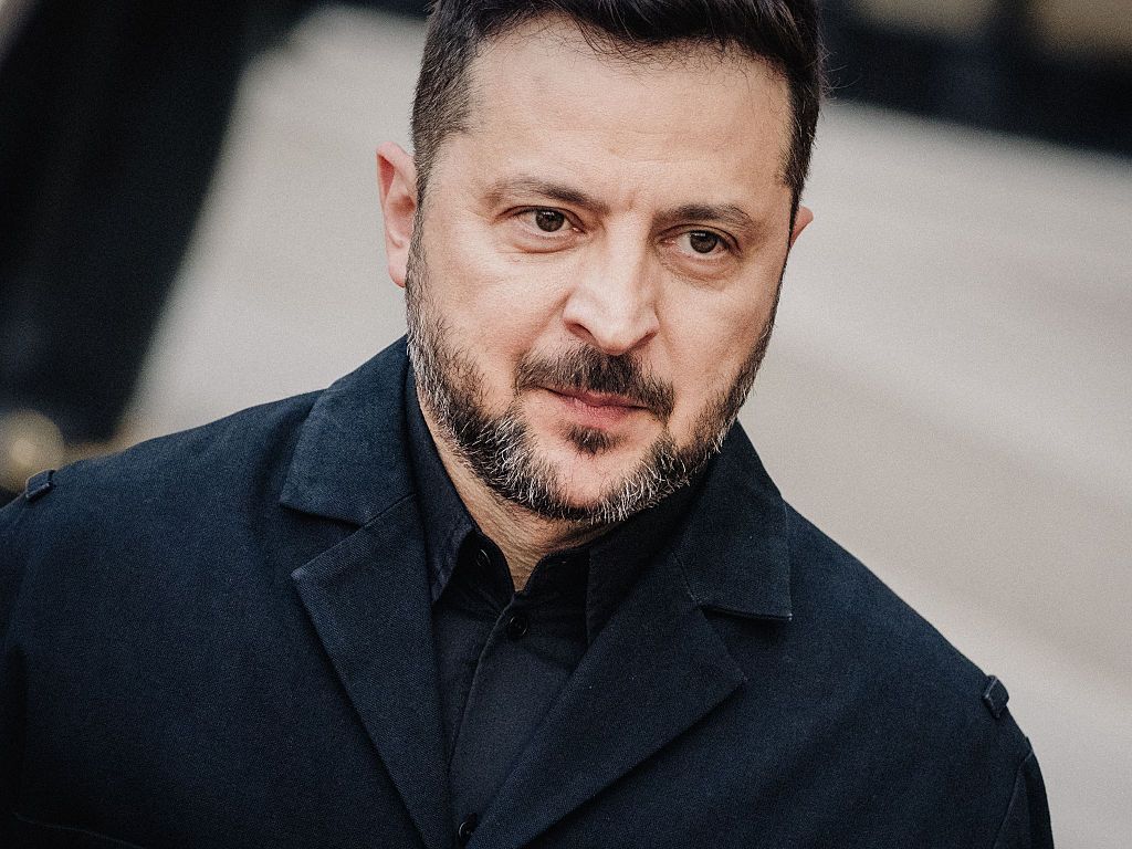 Ukrainian President Volodymyr Zelensky at Paris summit July 2026 elections martial law