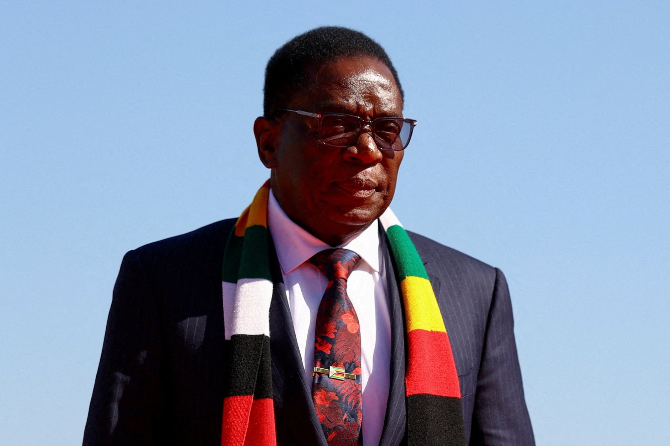 Zimbabwe President Emmerson Mnangagwa during the constitutional amendment crisis that removes direct presidential elections