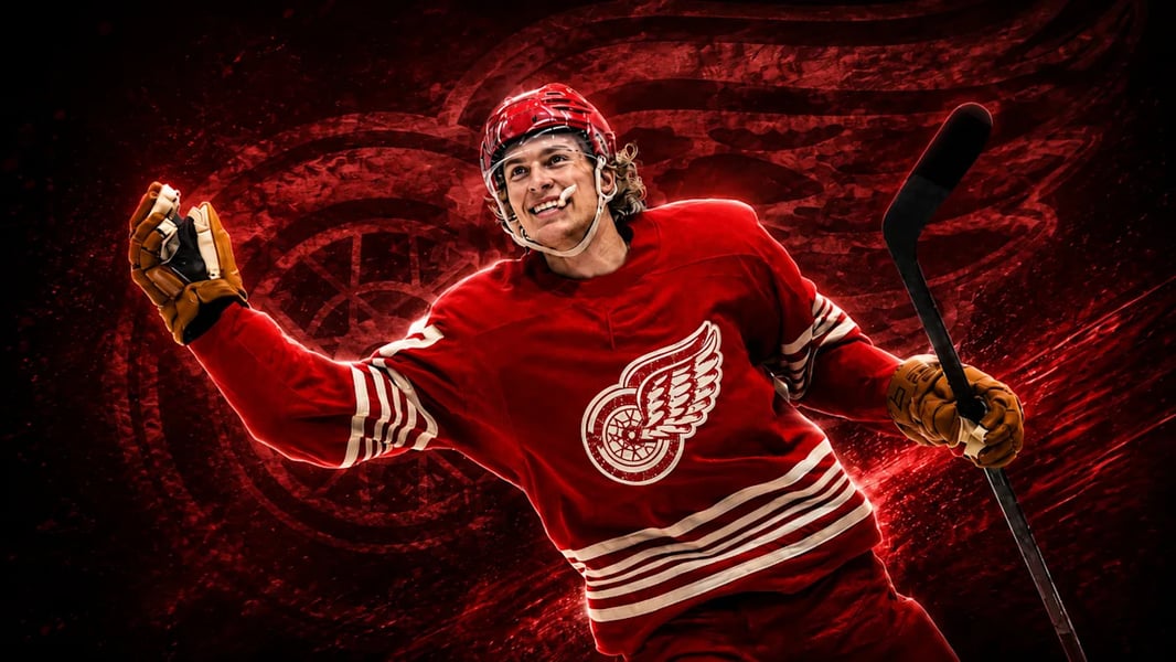 Simon Edvinsson Detroit Red Wings unsigned RFA contract training camp 2026 deadline