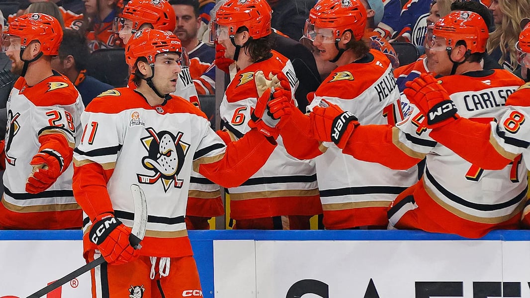 Cutter Gauthier Anaheim Ducks training camp holdout contract dispute 2026