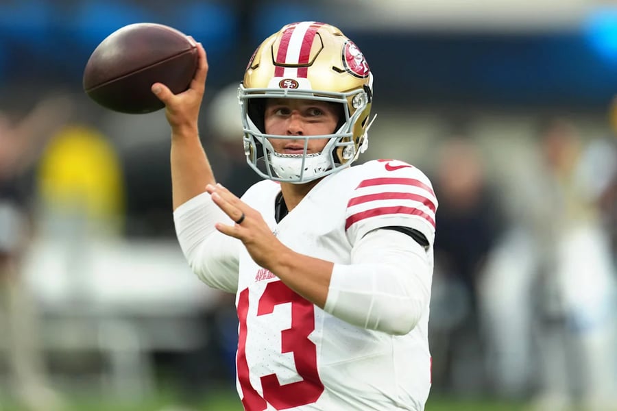 San Francisco 49ers and Los Angeles Rams face off in the first NFL regular-season game in Australia at the Melbourne Cricket Ground