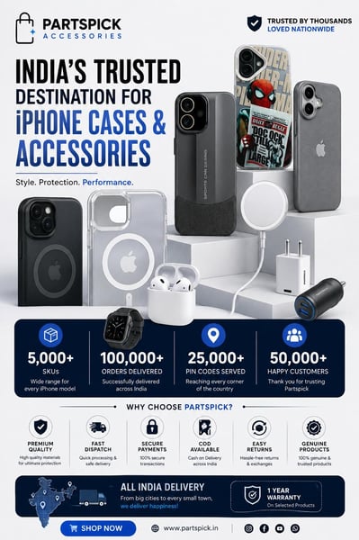 Partspick Crosses 1 Lakh Cases Sold, Emerges as a Leading iPhone Case Brand for Style-Conscious and Protection-First Buyers in India