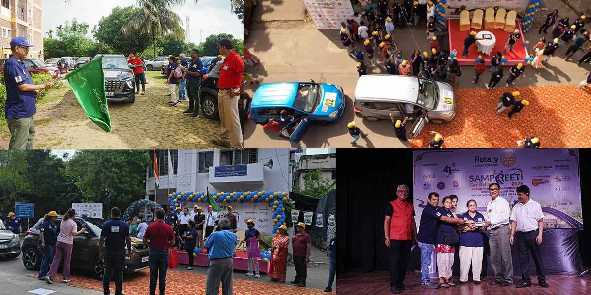 Rotary Sampreeti Car Rally 2026 Takes Tagore’s Message of Harmony from Kolkata to Santiniketan