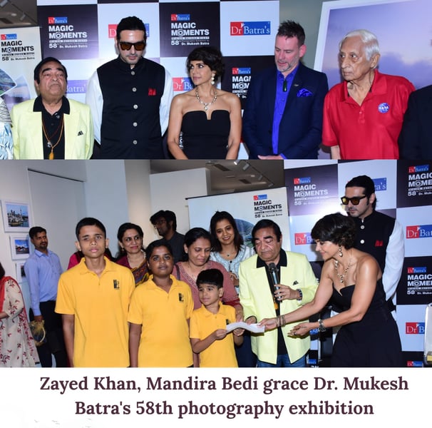Zayed Khan and Mandira Bedi Lead a Packed Opening for Padma Shri Dr Mukesh Batra’s 58th Photography Exhibition