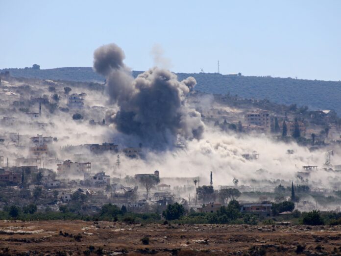 Lebanese President Joseph Aoun visits Nabatieh in southern Lebanon as Israel detonates Ali al-Taher ridge