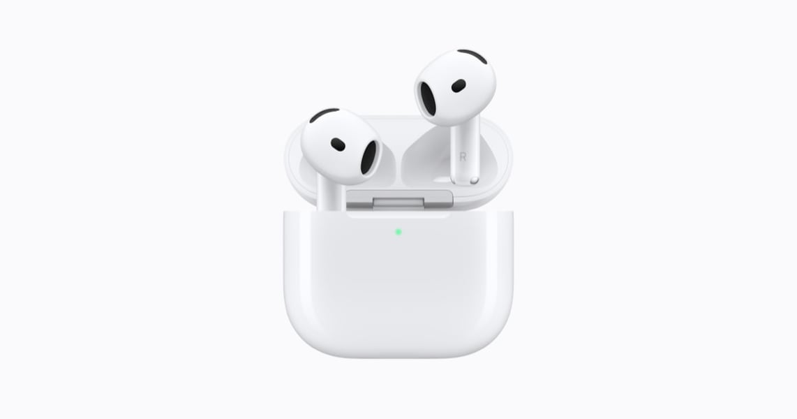Apple AirPods 5 earbuds with stem design and Active Noise Cancellation, launched September 2026