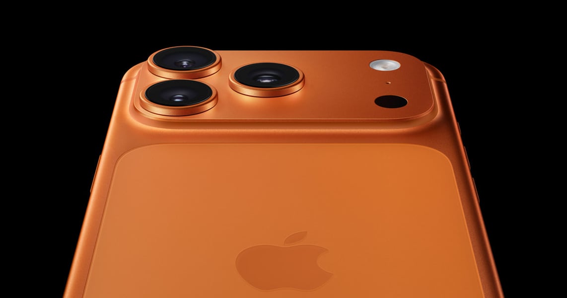 Apple iPhone 17 Pro camera close-up — the iPhone 17 model procured by the US Embassy in Kyiv for Ukrainian law enforcement