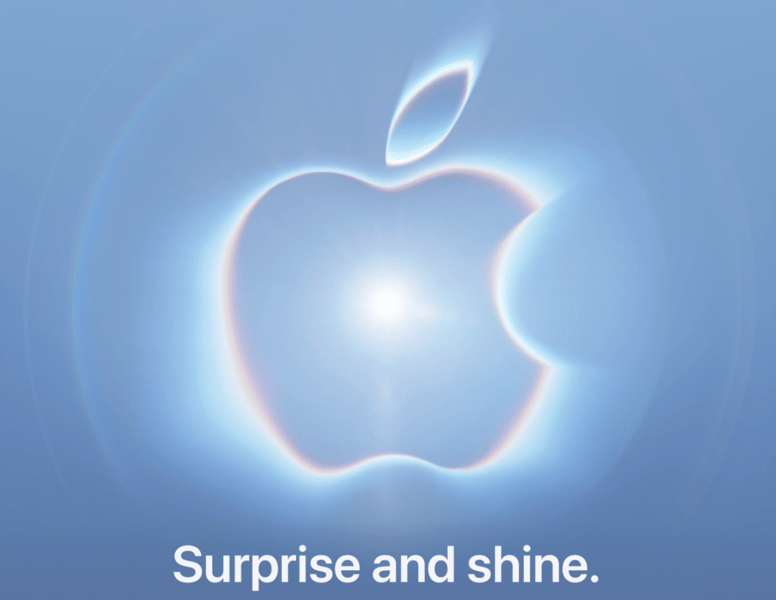 Apple Surprise and Shine event invitation card for September 9 2026 iPhone launch