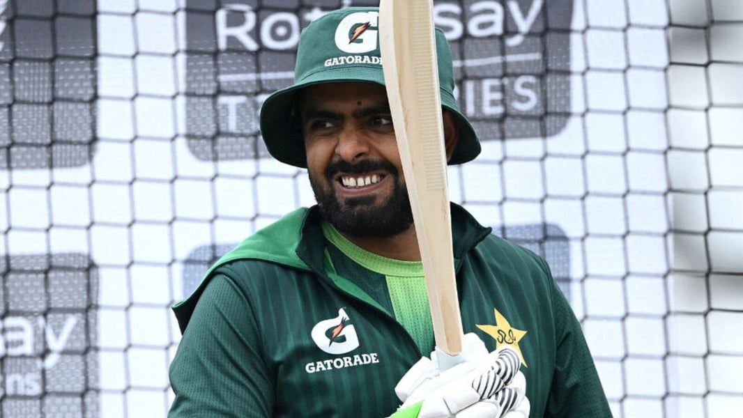 Pakistan captain Babar Azam speaks at the pre-match press conference ahead of the Edgbaston Test against England