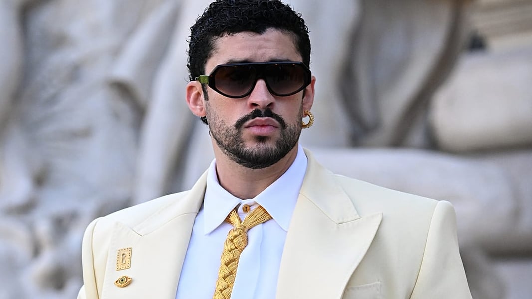 Bad Bunny performs at the Apple Music Super Bowl LX Halftime Show at the Caesars Superdome in New Orleans