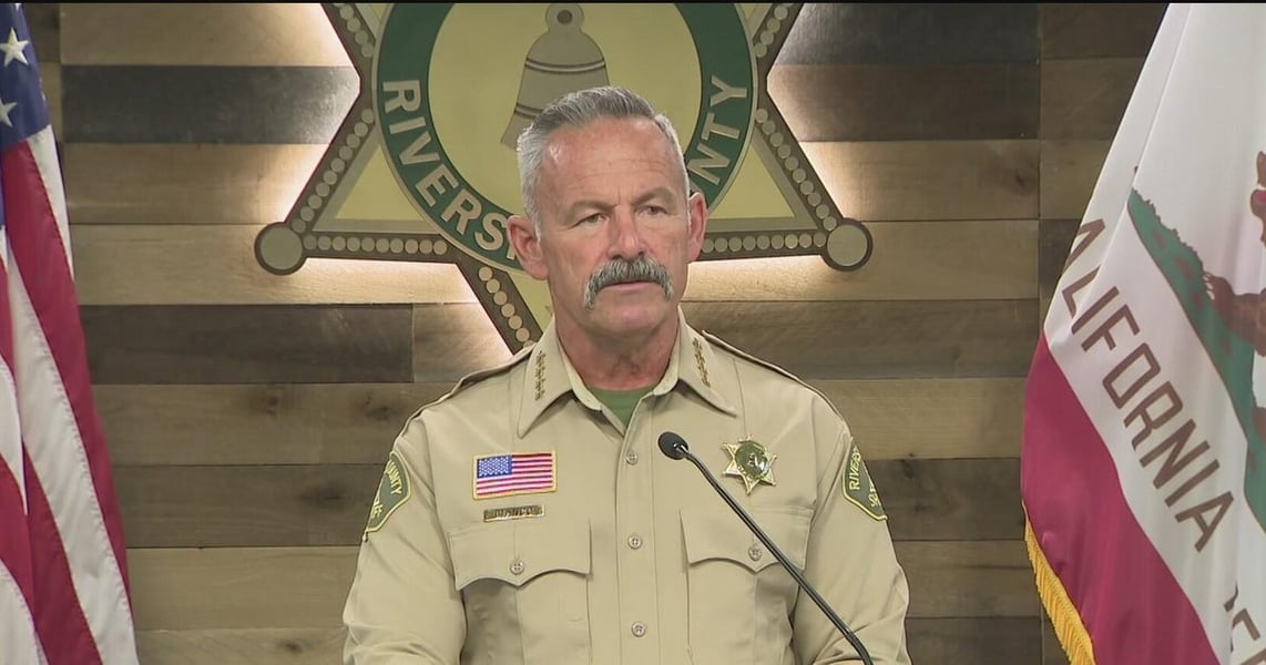 Riverside County Sheriff Chad Bianco who seized ballots in March 2026, highlighting the ballot seizure threat facing election officials ahead of the 2026 midterms